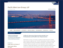 Tablet Screenshot of pacificwestlaw.com